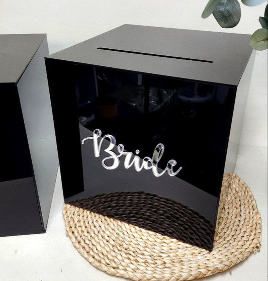Wedding Angbao Box - Wishing Well Glossy Black