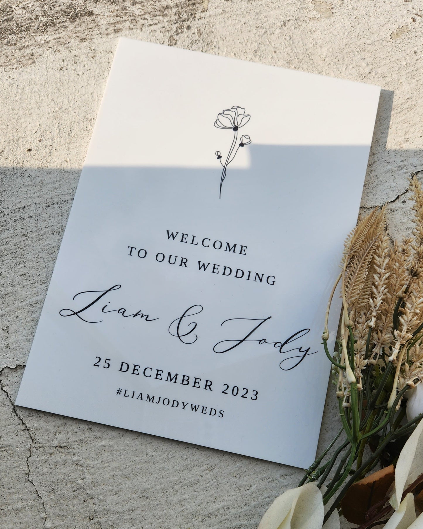 Wedding Welcome Sign - Contemporary