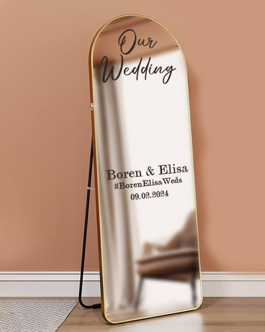 Wedding Sign - Full Length Standing Mirror