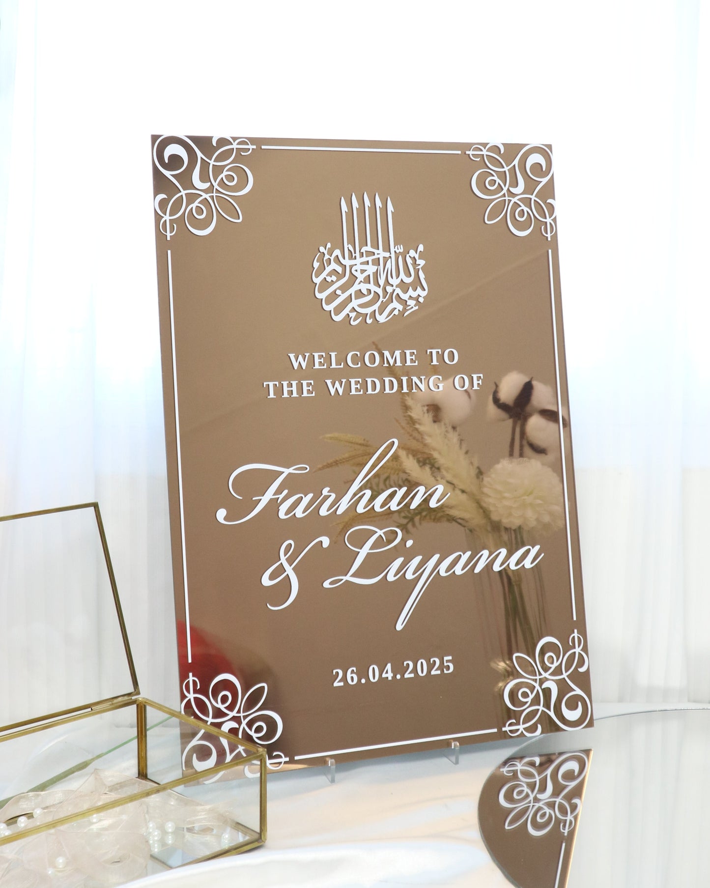 wedding welcome sign weddings singapore nikah wedding uv printed