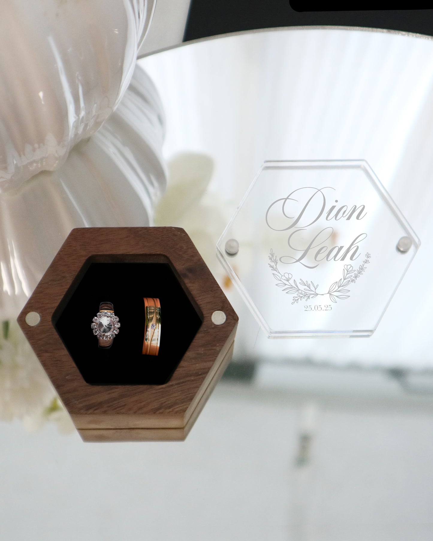 ring holder personalized wedding ring bearer wedding day singapore wedding nikah wedding union keeper rings couple ring proposal