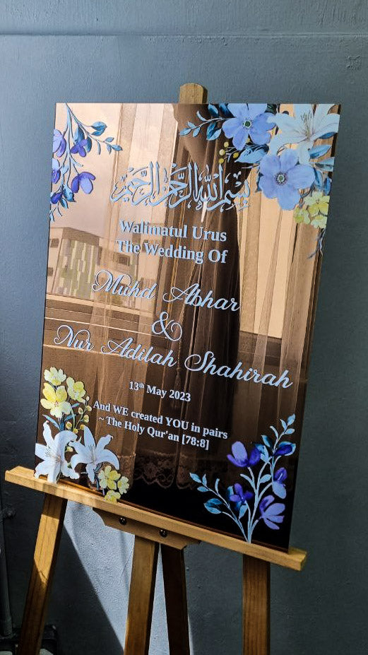 Wedding Signage - Mirror Acrylics