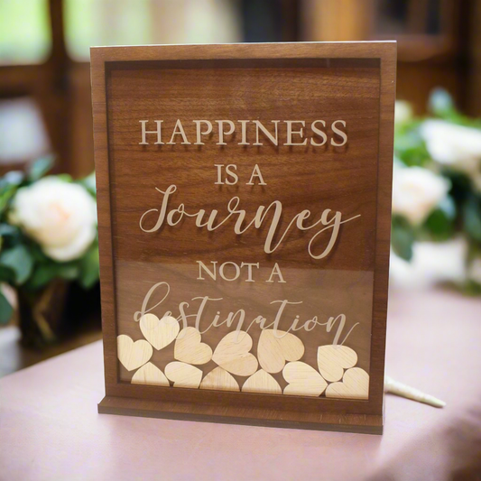 Wedding Guestbook - A4 Heart drop Message Board