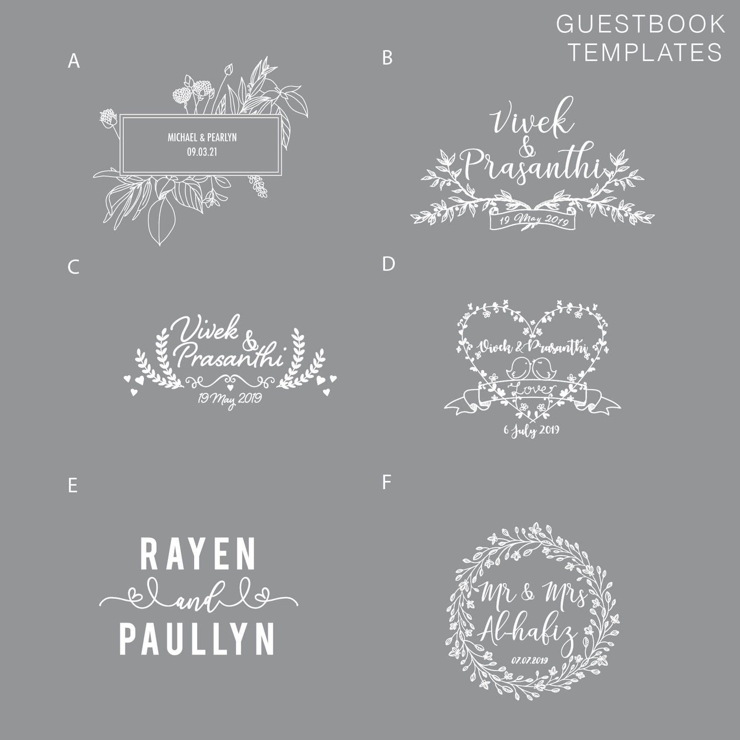 Classic Guestbook - Clear Acrylic
