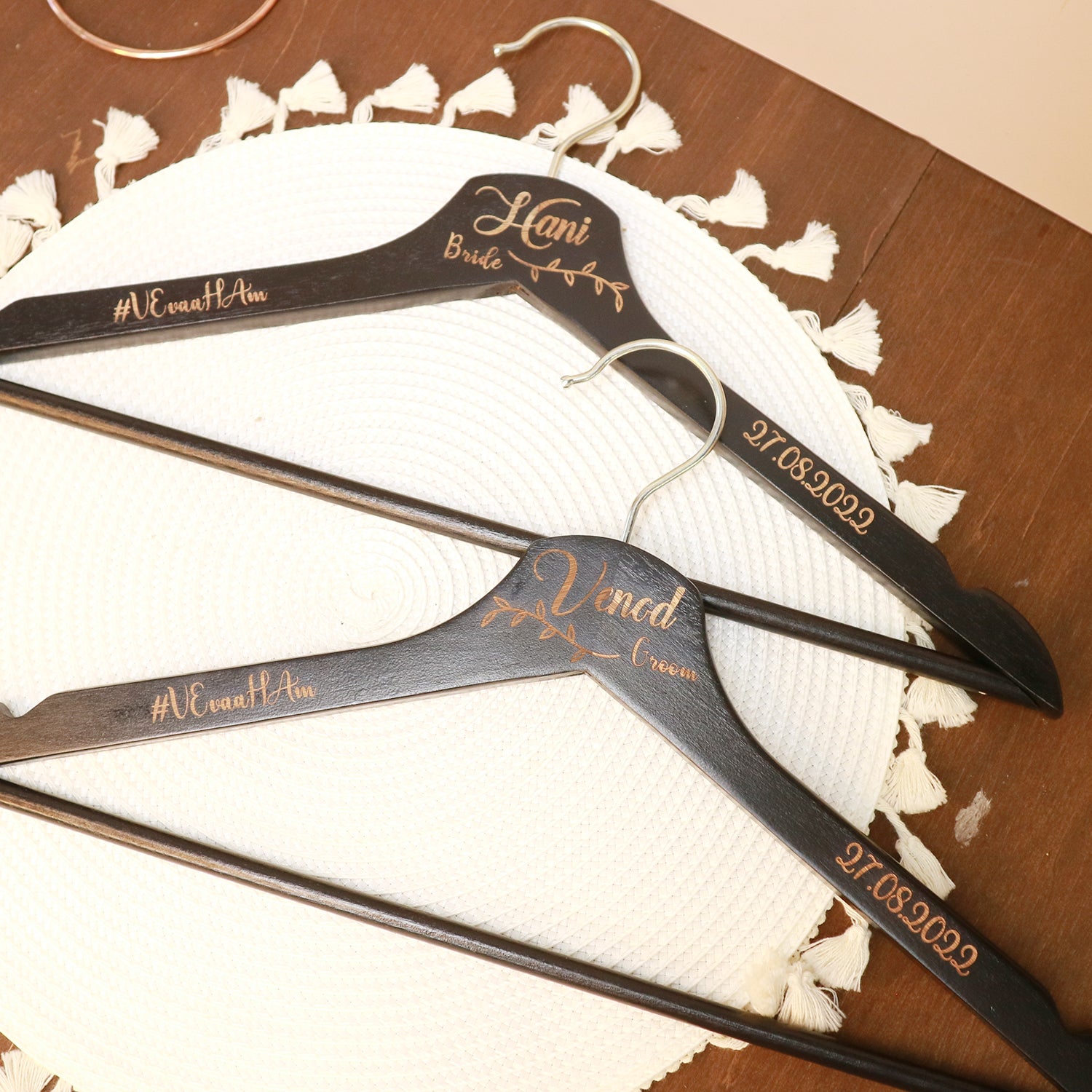 Custom Bridal Hangers - Clik Clok