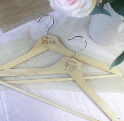Custom Bridal Hangers - Clik Clok