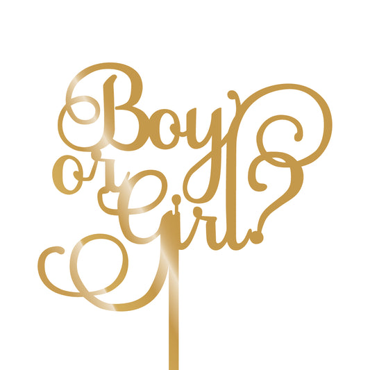 Boy or Girl? Cake Topper - Clik Clok