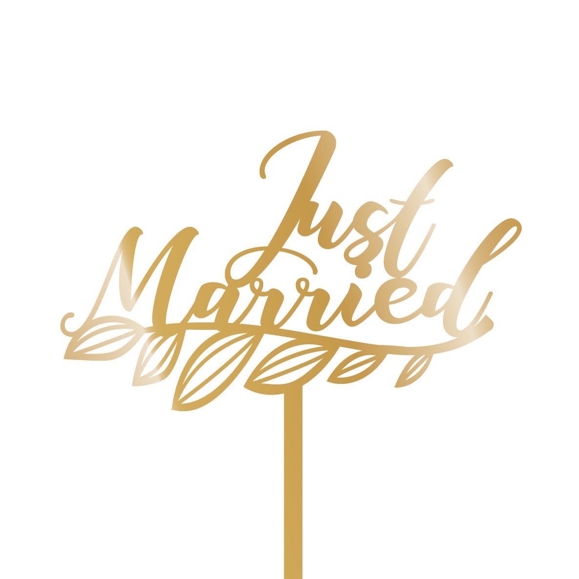 'Just Married' Cake Topper - Clik Clok