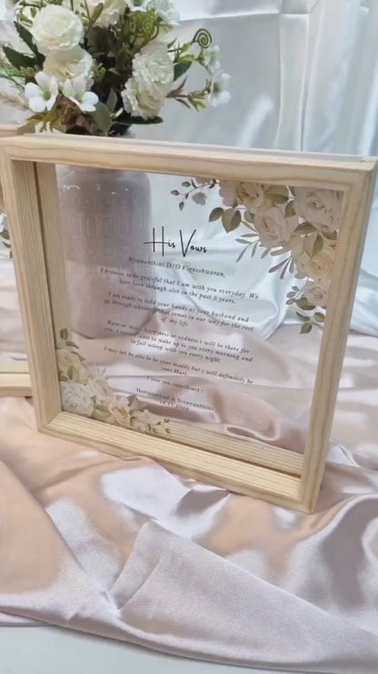 Vow Boards in Frame